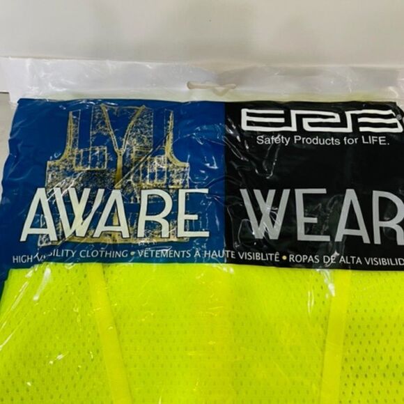 AWARE WEAR Reflective Safety Vest High Visibility XL ANSI Class 2 Limen S362 New - Picture 3 of 4